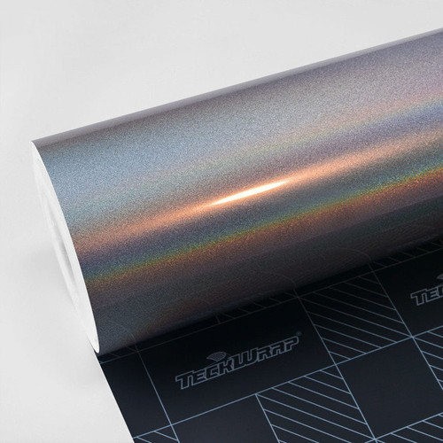 Silver fireworks Vinyl Wrap