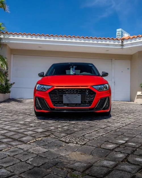 Flame red Vinyl Wrap On Car