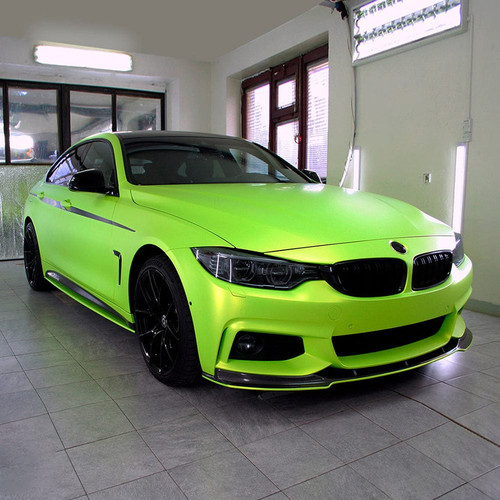 Lawn Green Vinyl Wrap On Car