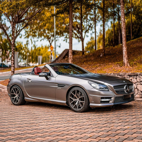 Gunsmoke Grey Vinyl Wrap On Car