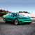 Ocean Green Vinyl Wrap On Car