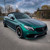 Pine Green Vinyl Wrap On Car