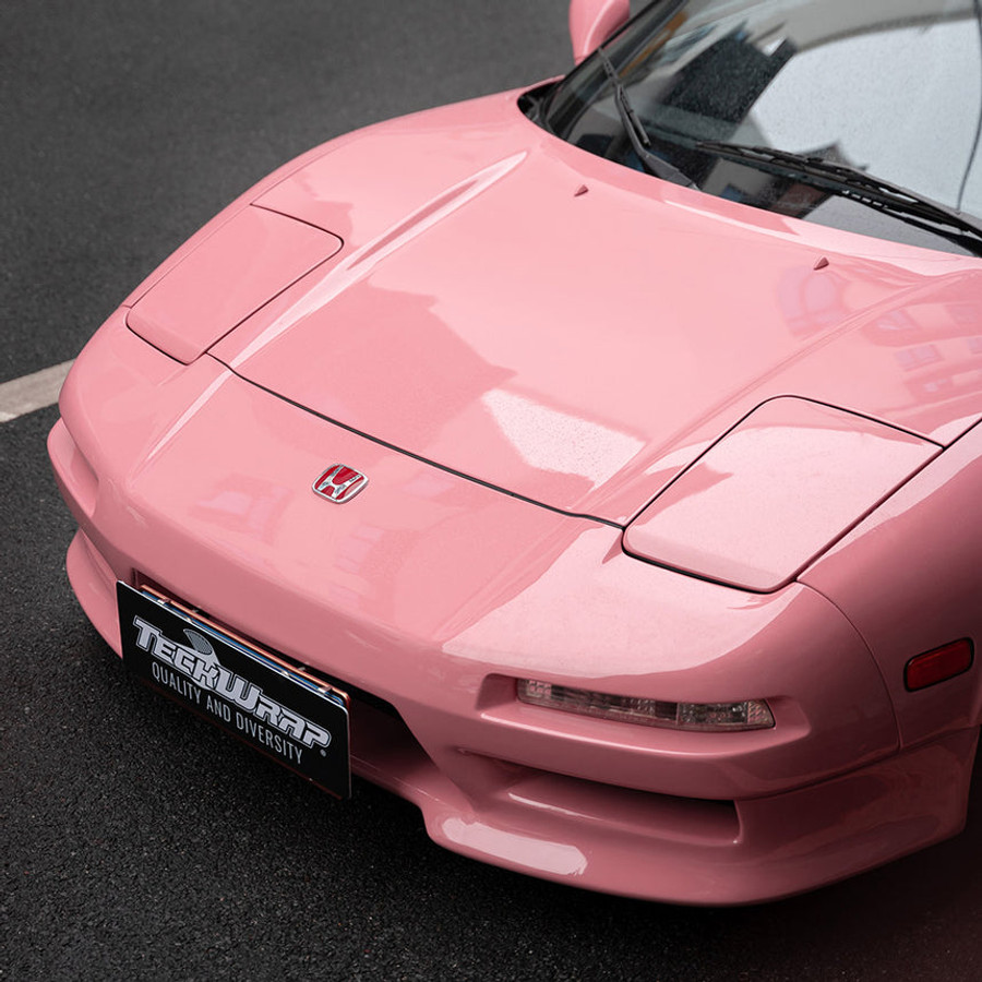 Flamingo Pink Vinyl Wrap On Car