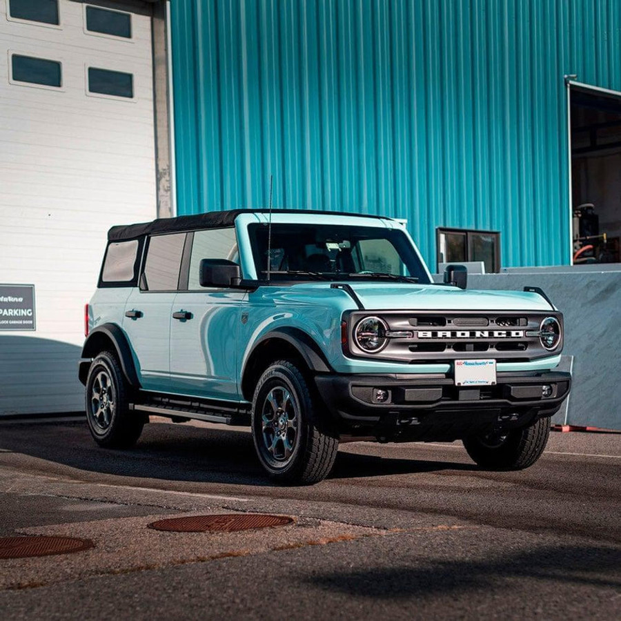 Bali Blue Vinyl Wrap On Car