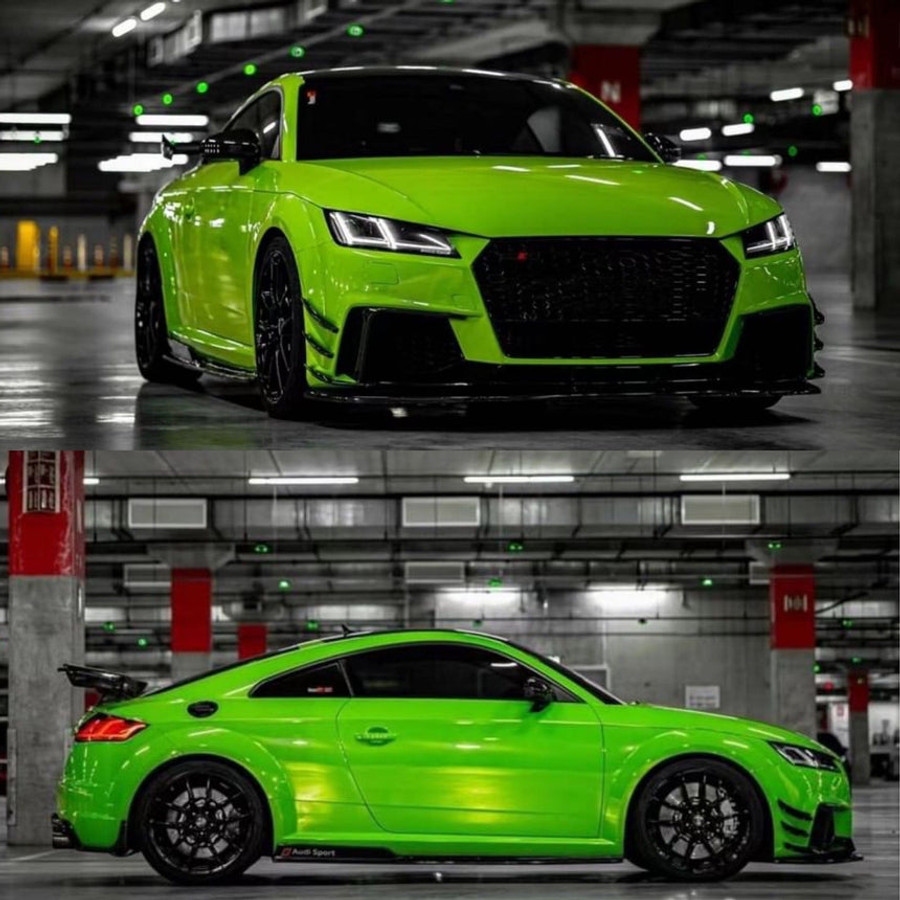 La Palma Green Vinyl Wrap On Car