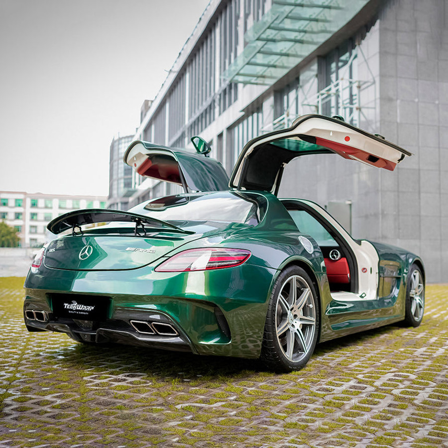 Phantom Green Vinyl Wrap On Car