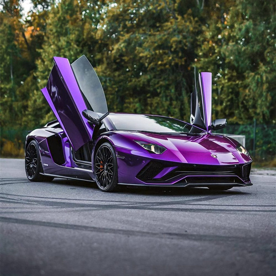 Passionate Purple Vinyl Wrap On Car