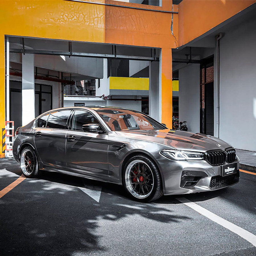 Vibrant Nickel Vinyl Wrap On Car