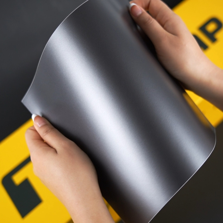 Black Silver (HM02-R) Vinyl Wrap