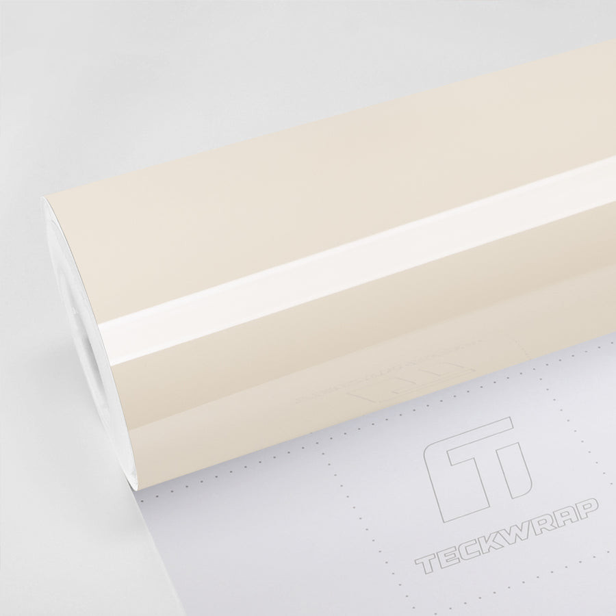 TeckWrap Almond White Gloss Color PPF | Car Paint Protection Film (CPX303)