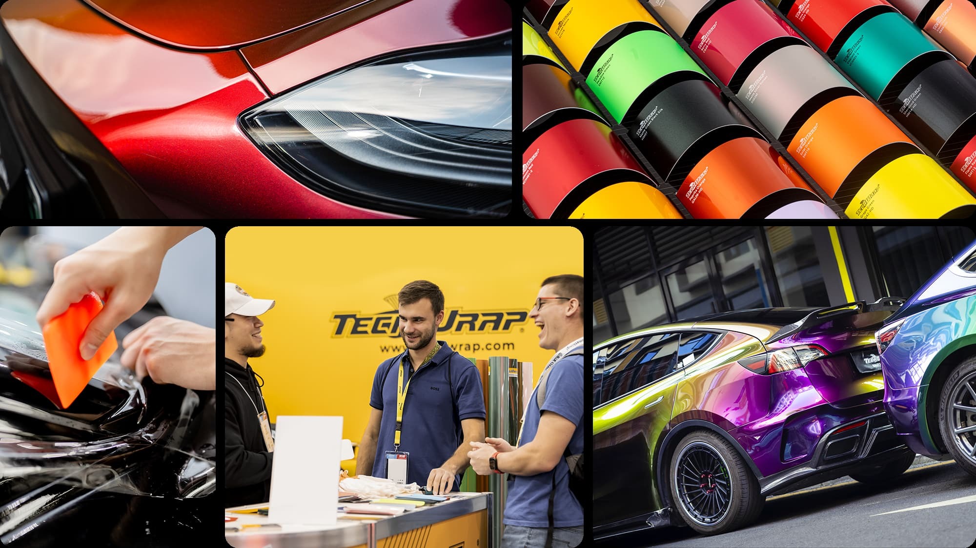 Hands-on vinyl-wrap training at the TeckWrap UK centre