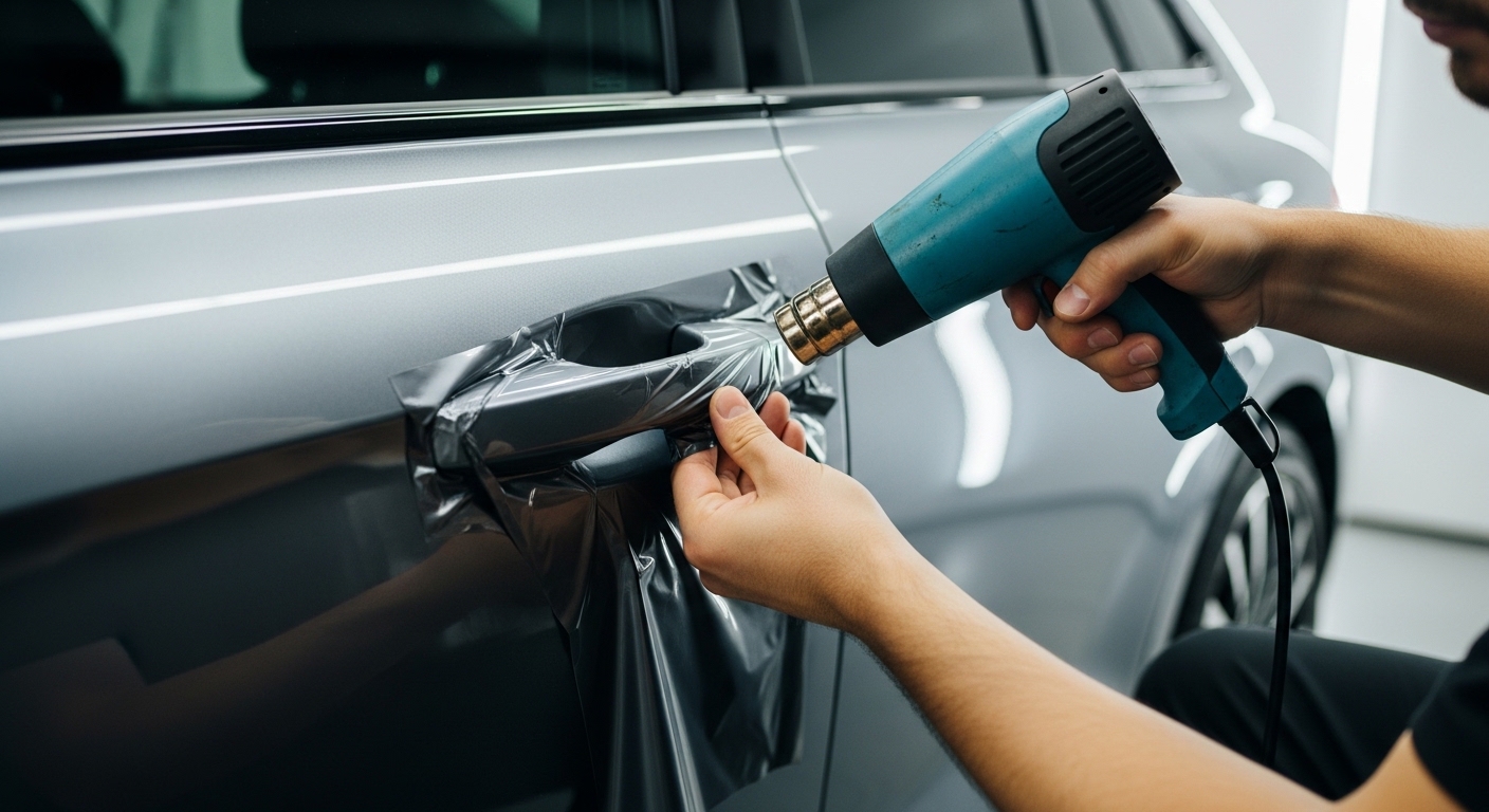 Installer heat-shaping vinyl