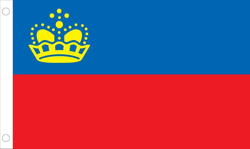 Liechtenstein World Flags - Nylon & Polyester - 2' x 3' to 5' x 8