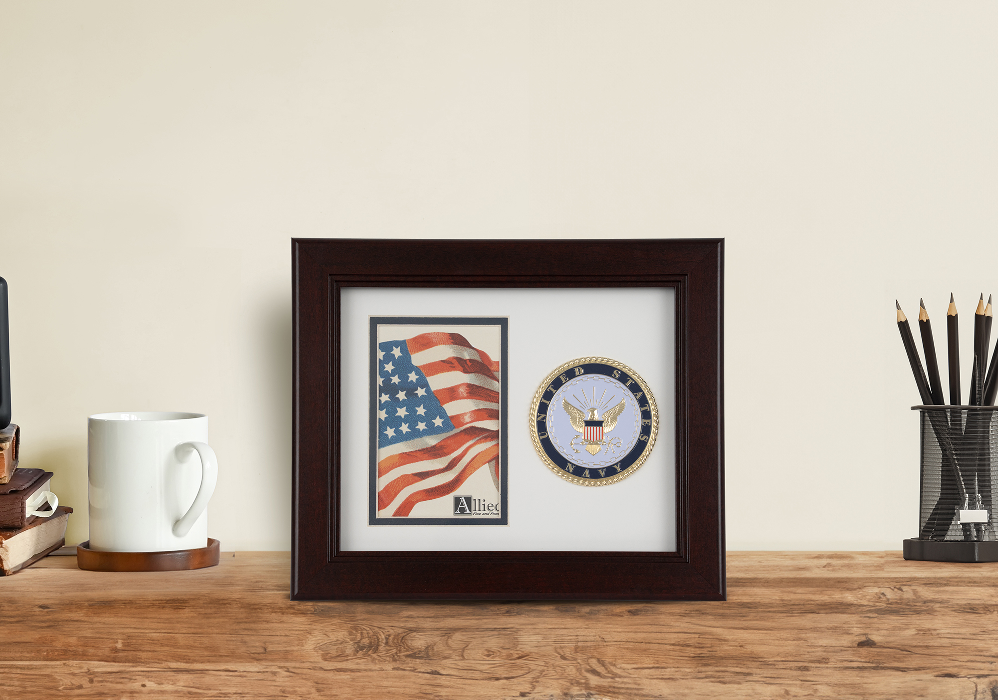 US Navy Medallion Picture Frame - 8