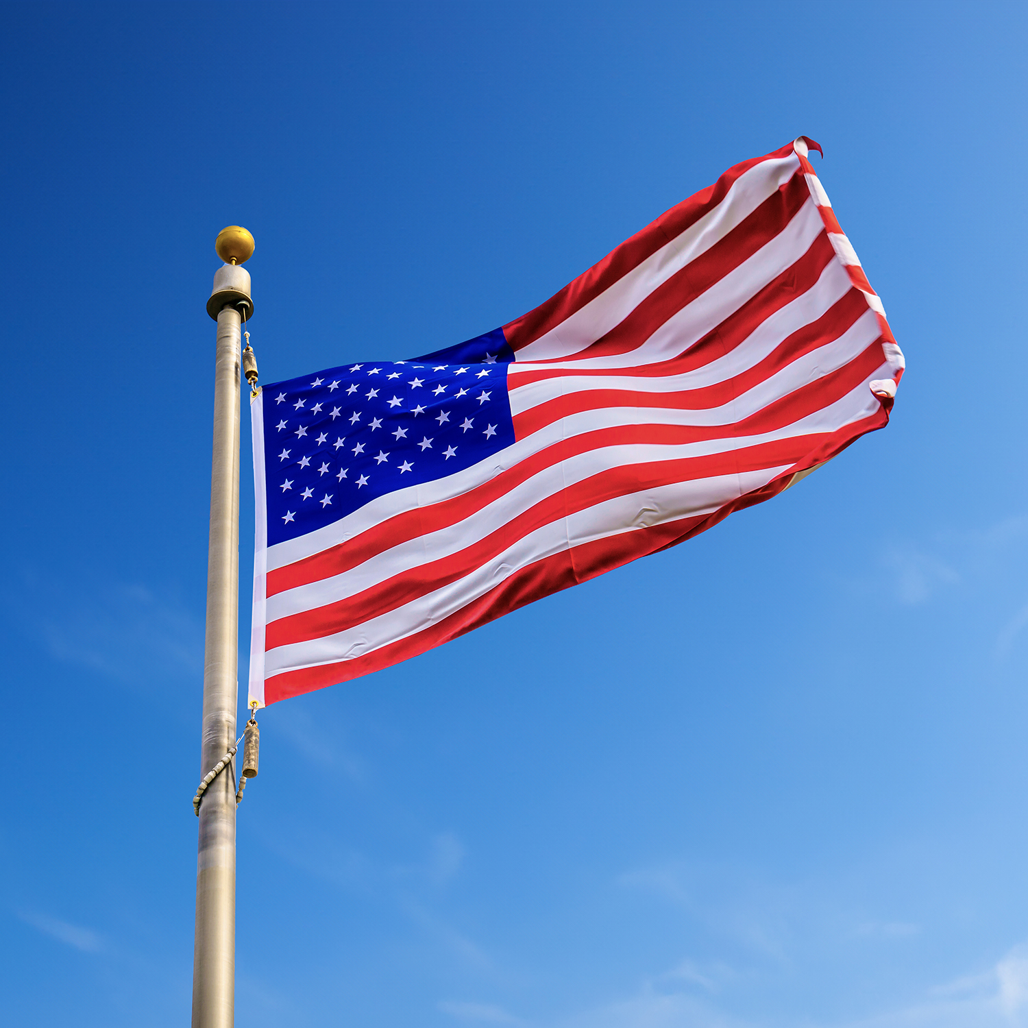 American Flag 3x5 Ft. Outdoor Heavy Duty Nylon Embroidered Stars Sewn