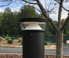 23 Watt LED Bollard Tri-Top with Cone Reflector Installed