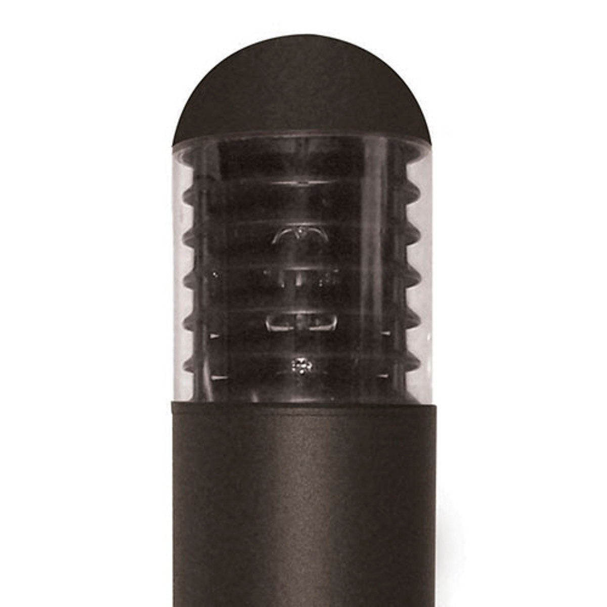 15 Watt LED 7" Round Bollard Light Dome Top and Louver Reflector