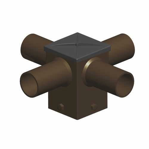 90 Degree Quad Horizontal Pole Mount Tenon