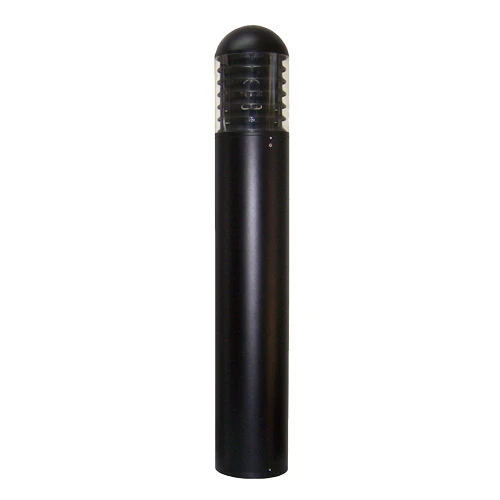 15 Watt LED 7" Round Bollard Light Dome Top and Louver Reflector