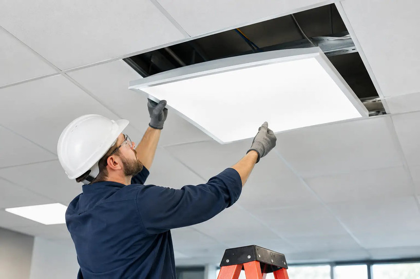 How to Install LED Troffers in Drop Ceilings