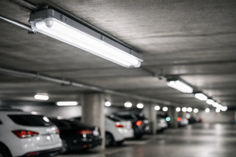 How to lay out Parking Garage Ceiling Lights?
