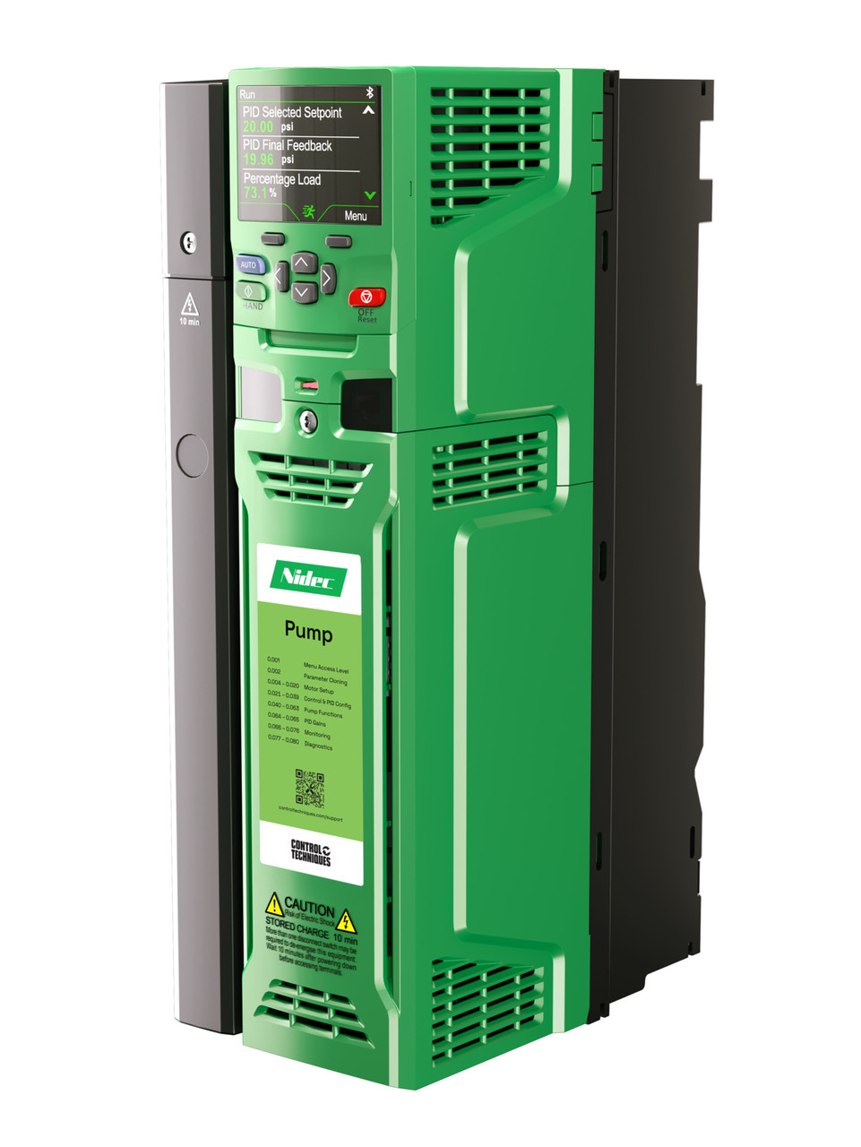 F600-04200180A10101AB105 Nidec Control Techniques Pump Drive F600 Right
