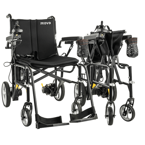 Movo Libby Electric Folding Power Chair / Transport Chair