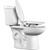 Clean Shield TM Toilet Seat Elongated Side View