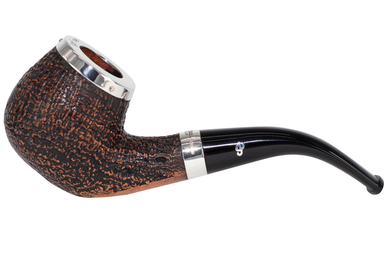 Peterson Silver Cap Sandblast Pipe #68-1-CupOJoes.com