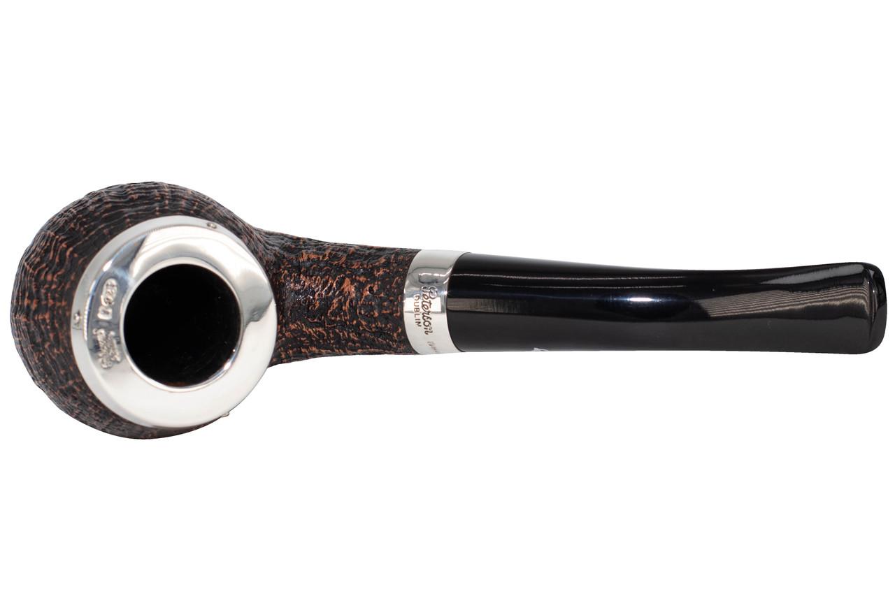 Peterson Silver Cap Sandblast Pipe #68-1-CupOJoes.com