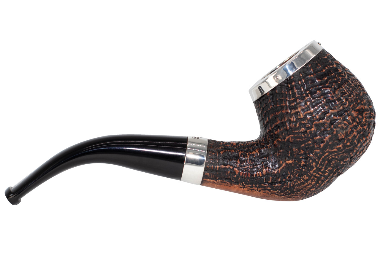 Peterson Silver Cap Sandblast Pipe #68-1-CupOJoes.com