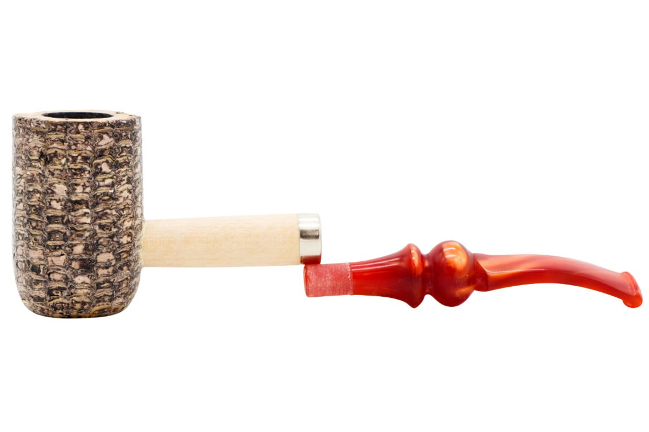 Missouri Meerschaum Corn Cob Pipe The Louis Bent - Fiery Orange 