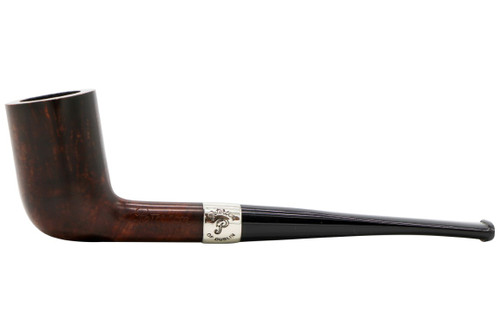 Peterson Aran Nickel Band Pipe #124 Fishtail Left