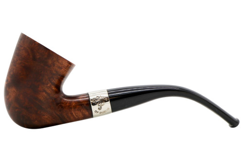 Peterson Aran Nickel Band Pipe #127 Fishtail Left