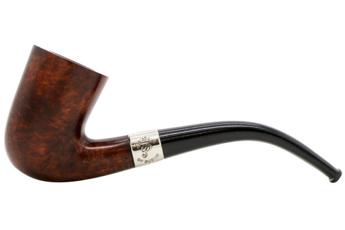 Peterson Aran Nickel Band Pipe #128 Fishtail Left