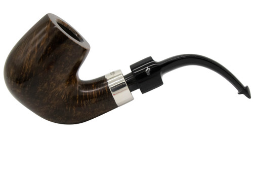 Peterson House Pipe Ebony Bent Billiard Pipe P-Lip - CupOJoes.com