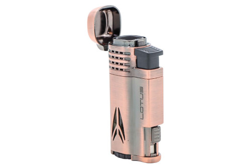 Lotus Defiant Quad Torch Flame Lighter - Copper