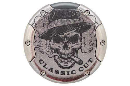 Lotus Meteor 64 Ring Gauge Cigar Cutter Skull Fedora