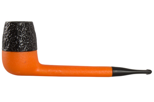 Nording Eriksen Keystone Orange Stem Rustic Bowl Pipe left