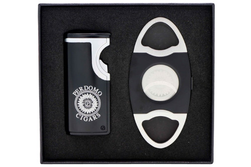 Perdomo USB Lighter Cutter Set - Black Matte