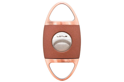 Lotus Jaws Serrated 58 Ring Gauge Cigar Cutter Brown/Copper Front