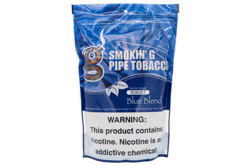 Smokin' G Robust Blue Pipe Tobacco 8 Oz