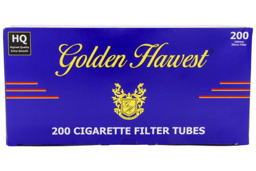 Golden Harvest Blue 100's Tubes Box