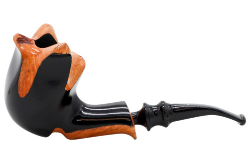 Nording Spiral Black Smooth Freehand Pipe #101-8881 Left