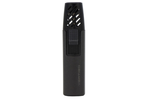 Vertigo Gnome Single Flame Torch Cigar Lighter - Black Front