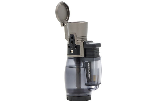 Vertigo Cyclone II Triple Torch Cigar Lighter - Charcoal