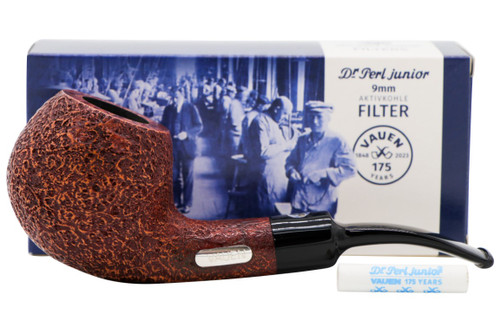 Vauen 175th Anniversary Brown SB Bent Apple 542 9mm Pipe