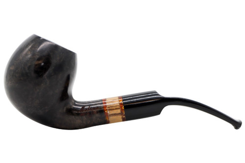 Molina Zebrano Black 101 Smooth Bent Apple 9MM Pipe