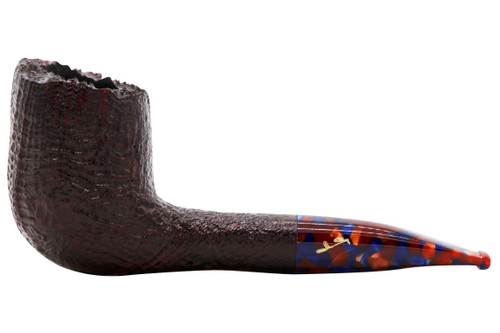 Savinelli Autograph Billiard Sandblasted 6mm Pipe #102-0778 Left