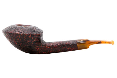 Savinelli Autograph Dublin Sandblasted 6mm Pipe #102-0780 Left